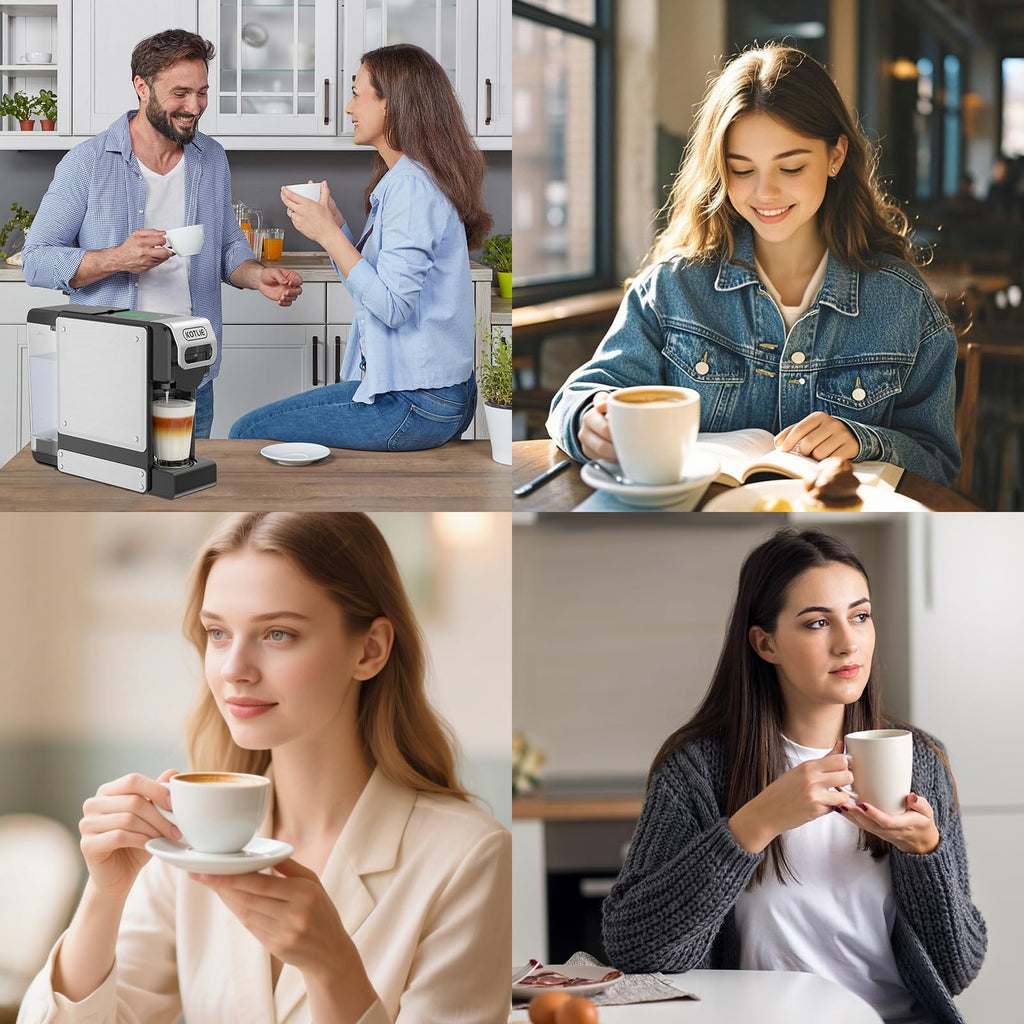 19 Bar Single Serve Coffee Maker with 34 Oz Reservoir C925