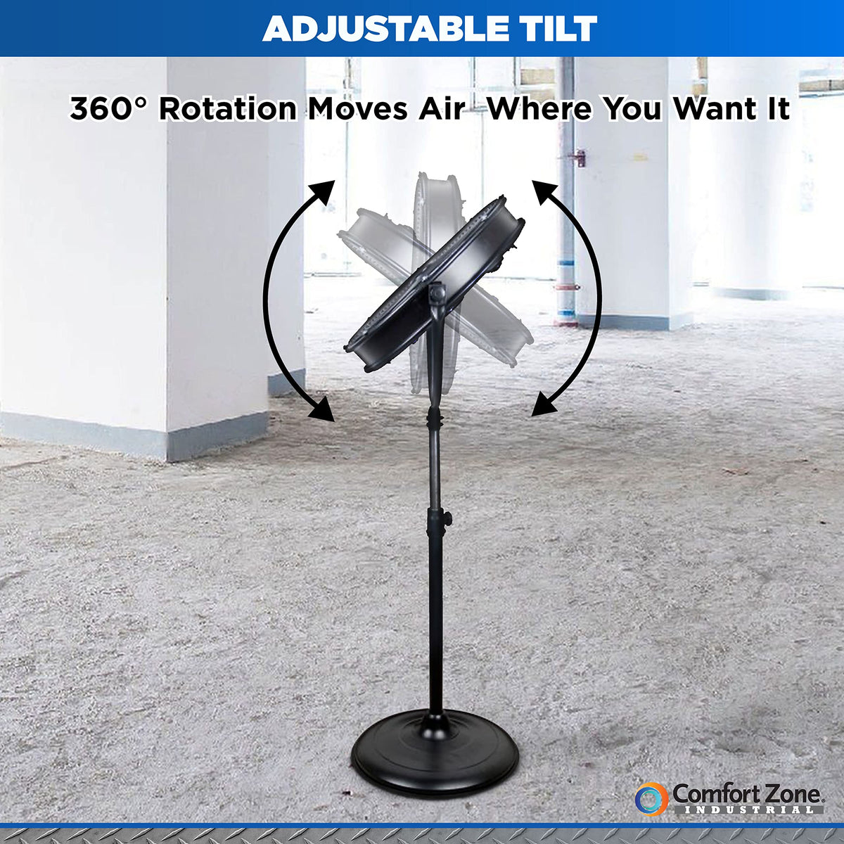 20-Inch High-Velocity Industrial Pedestal Fan S70544