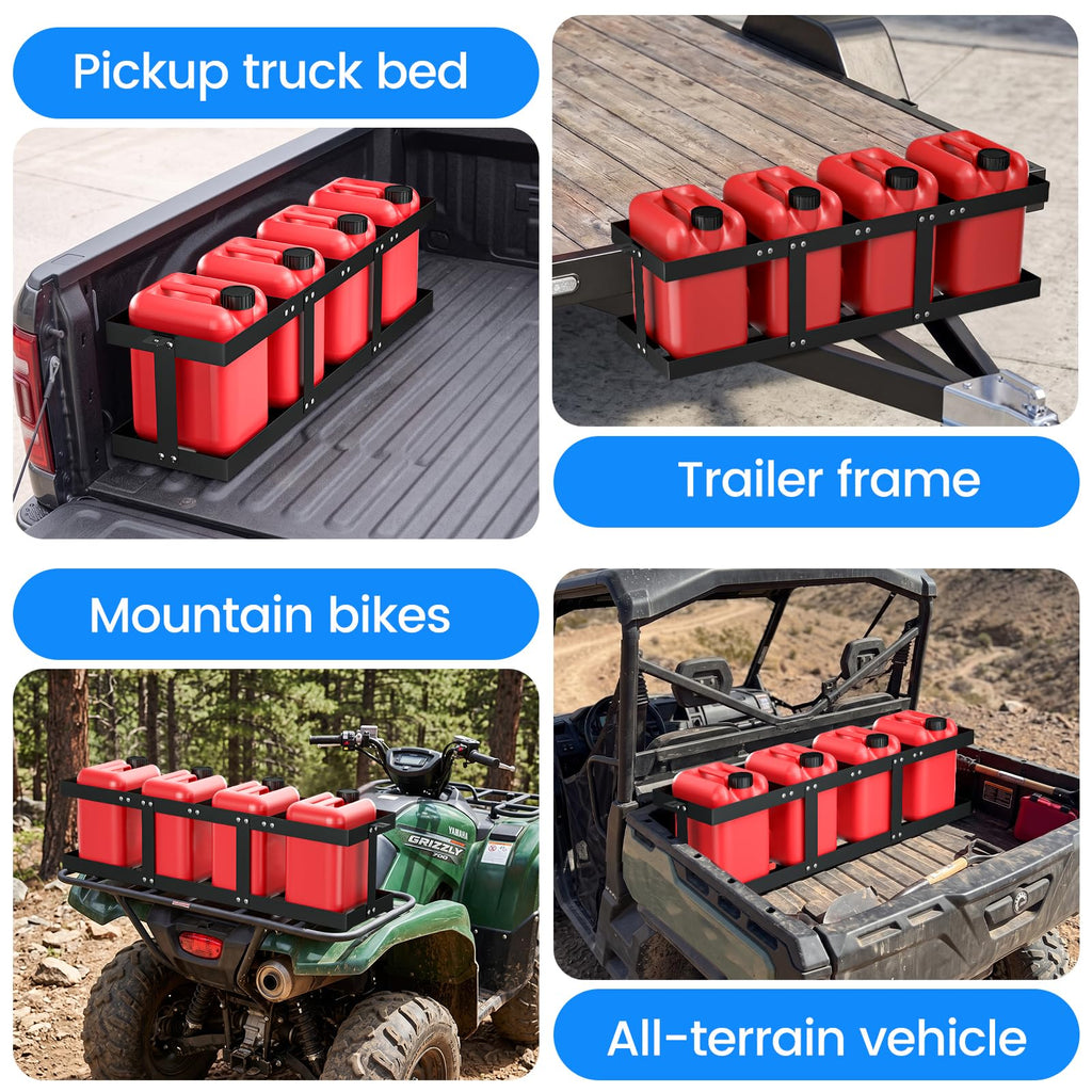 Adjustable 5 Gallon Fuel Jug Holder Q360