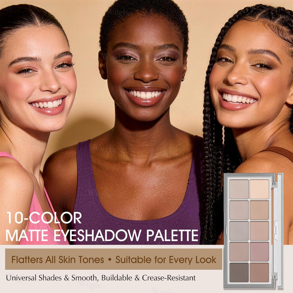10 Colors Matte Neutral Eyeshadow Palette T942249