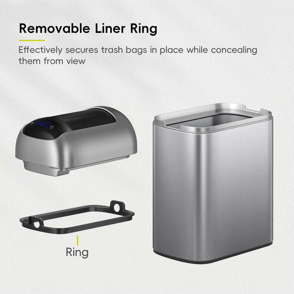 10L Stainless Steel Sensor Trash Can S532631