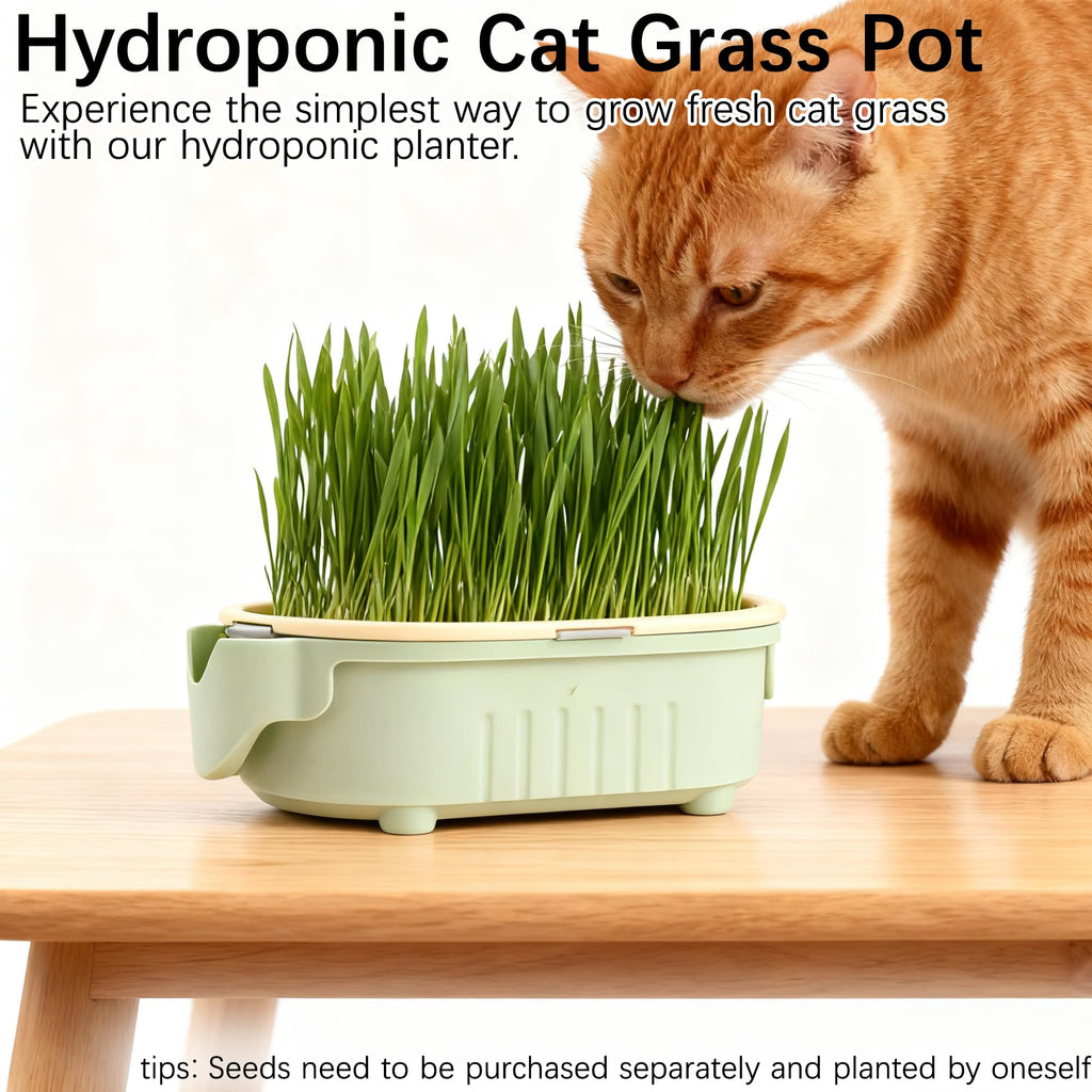 Hydroponic Cat Grass Growing Kit with Germination Tray S1128