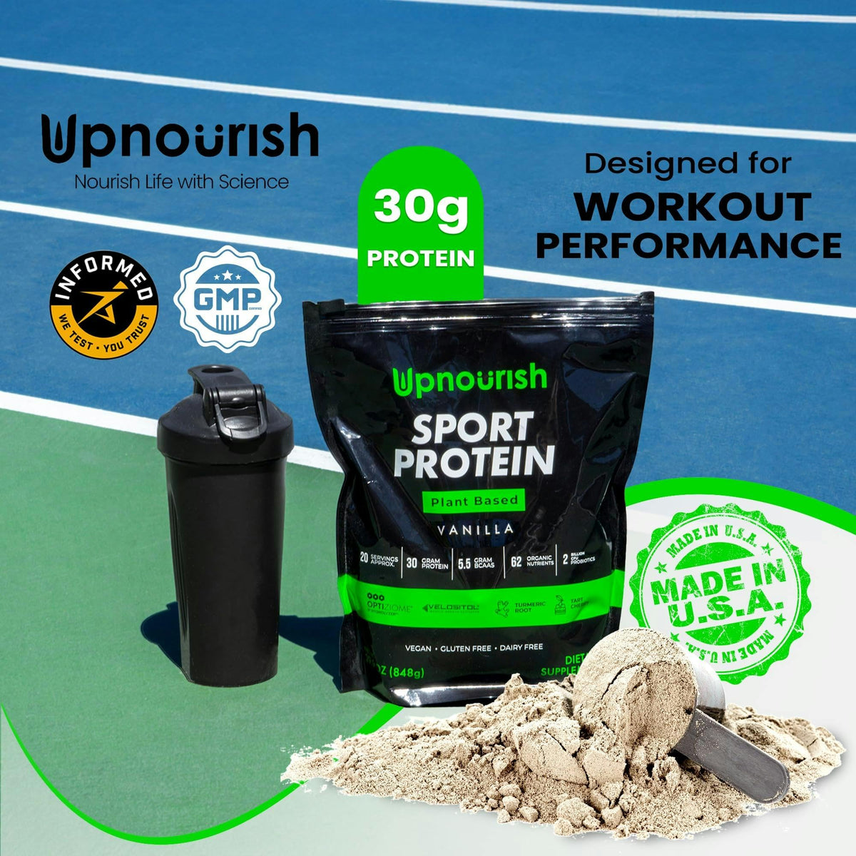 Vanilla Vegan Plant Based Protein Powder S919