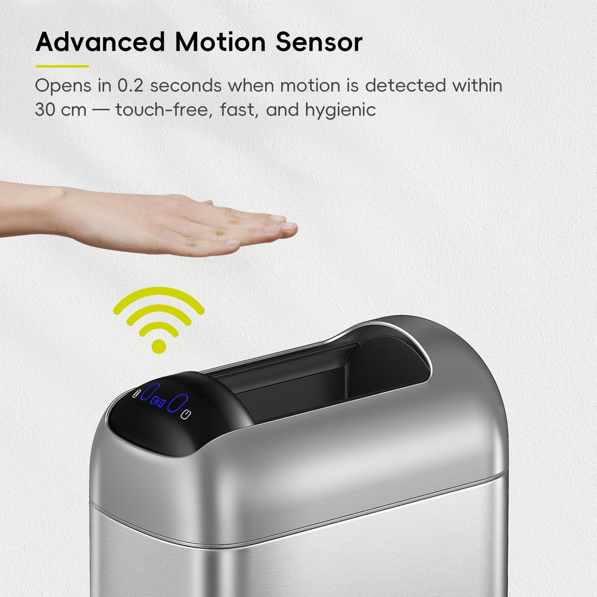 10L Stainless Steel Sensor Trash Can S532631