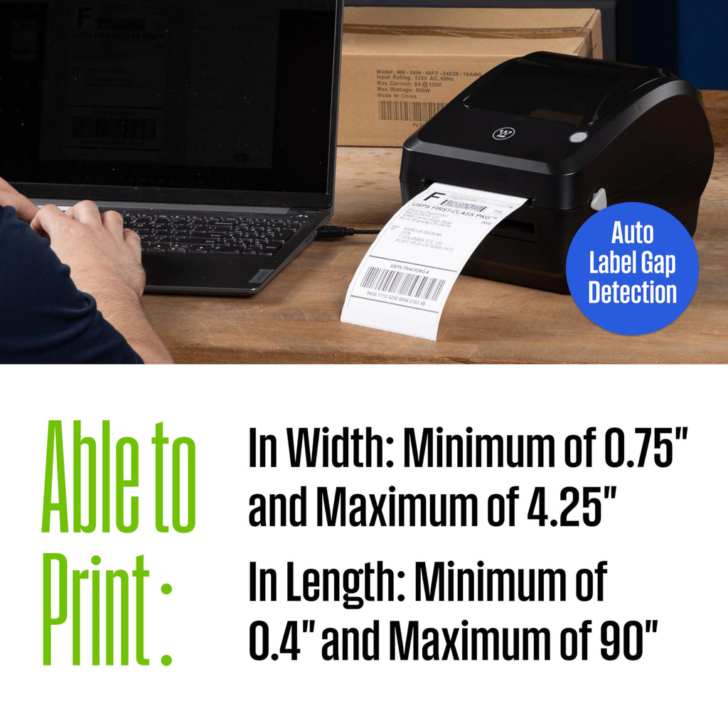 Thermal Shipping Label Printer USB 4x6 Commercial Grade Desktop Label Printer R16032