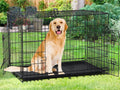 48" Heavy Duty Folding Wire Metal Dog Crate with Divider N670