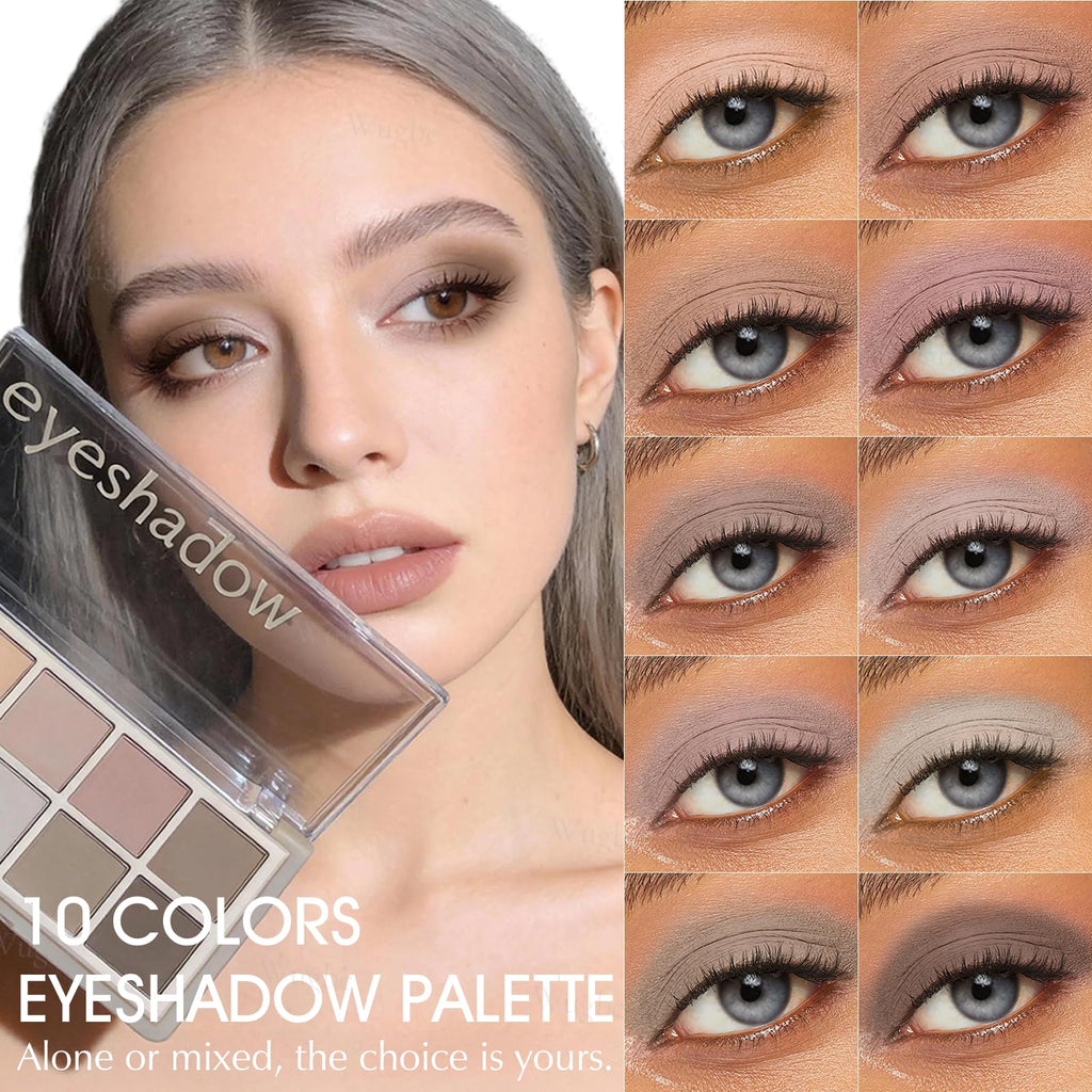 10 Colors Matte Neutral Eyeshadow Palette T942249