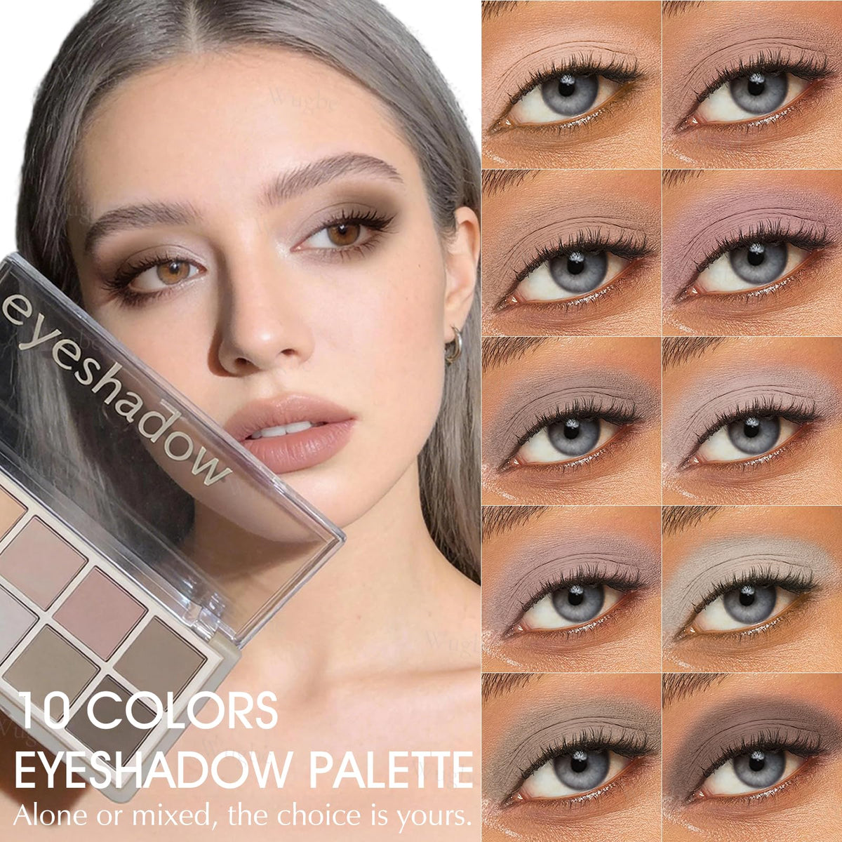 10 Colors Matte Neutral Eyeshadow Palette T942249