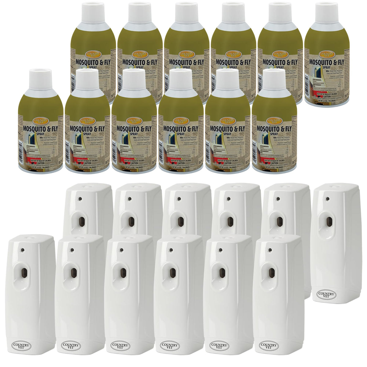 Mosquito Fly Metered Spray Refill & Automatic Metered Dispenser Case of 12 F21558