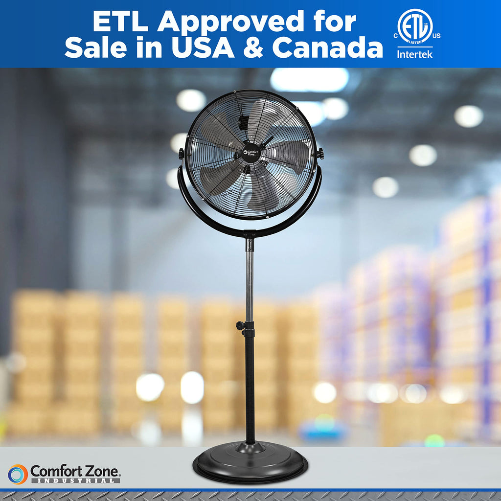 20-Inch High-Velocity Industrial Pedestal Fan S70544