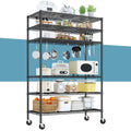 82" 6-Tier Adjustable Storage Shelves with Wheels S821955