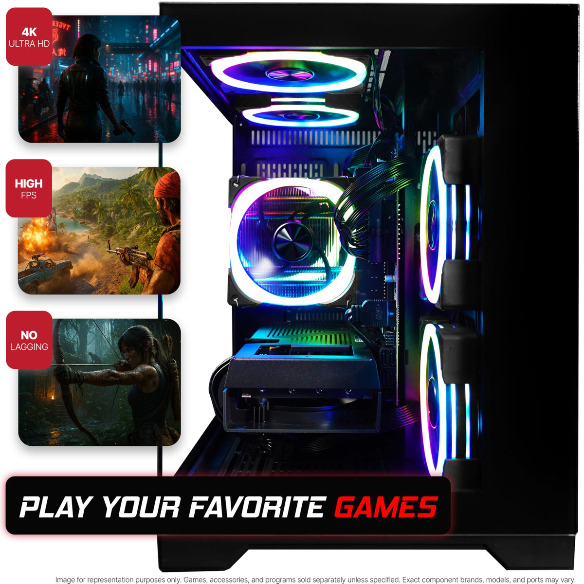 Intel Core i5-12400F GeForce RTX 3050 16GB DDR4 512GB NVMe SSD Gaming PC Z75802