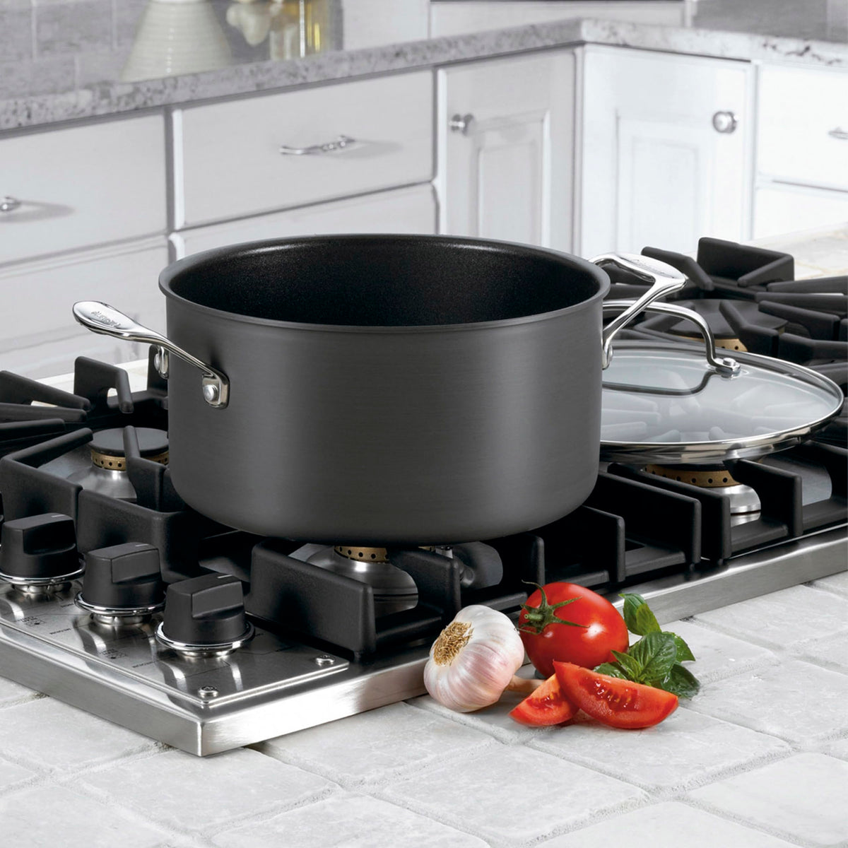 6-Quart Nonstick Hard-Anodized Stockpot with Cover Q3302