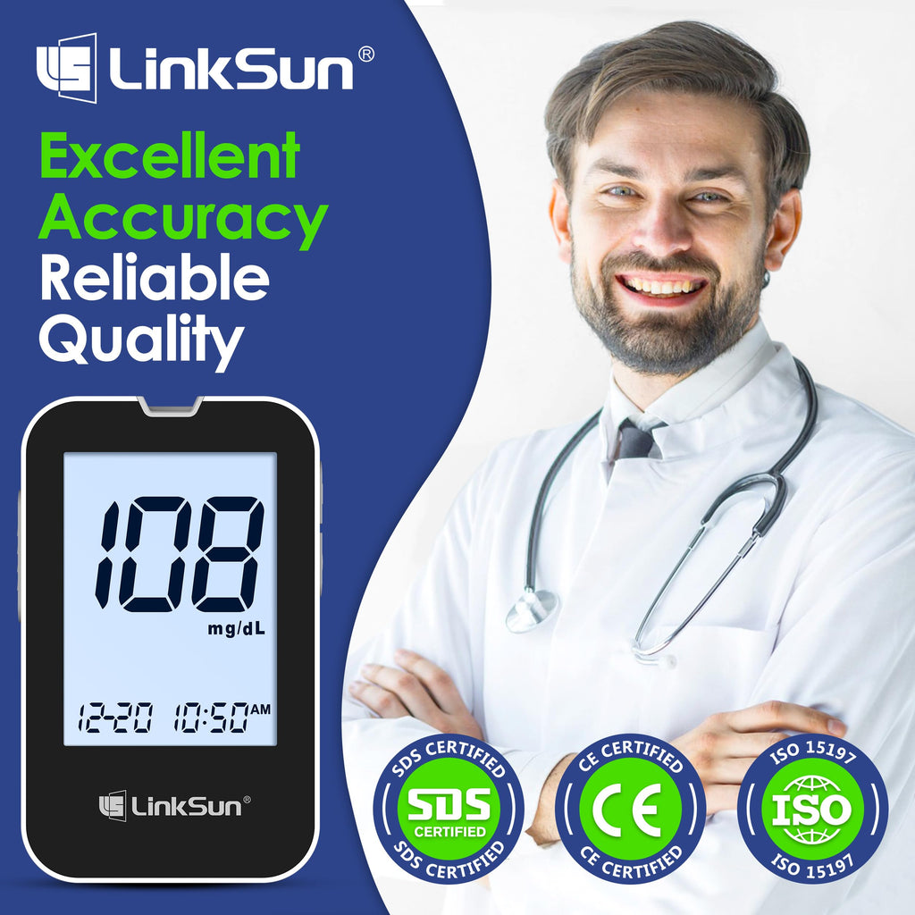 Blood Sugar Testing Kit, 100 Strips & Lancets Y739522