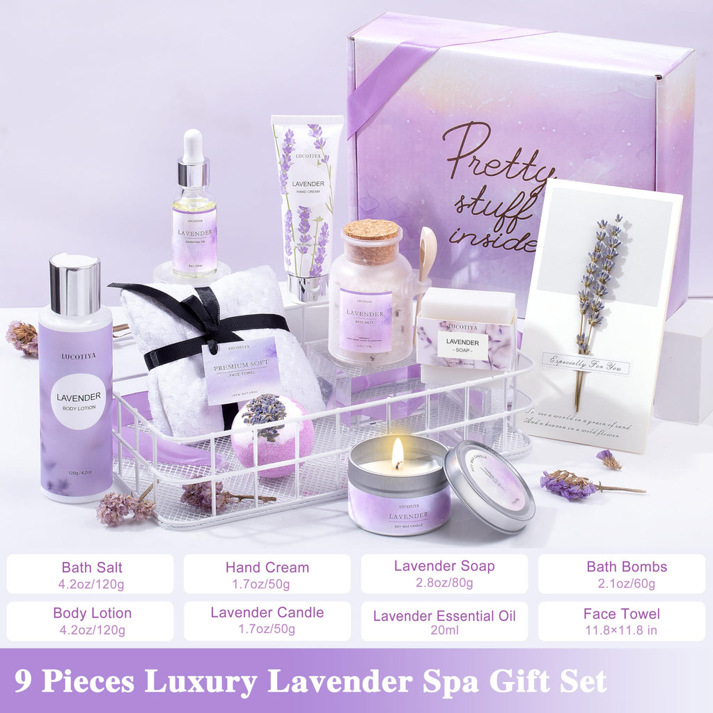 10 Pc Lavender Bath Gift Set Z11116