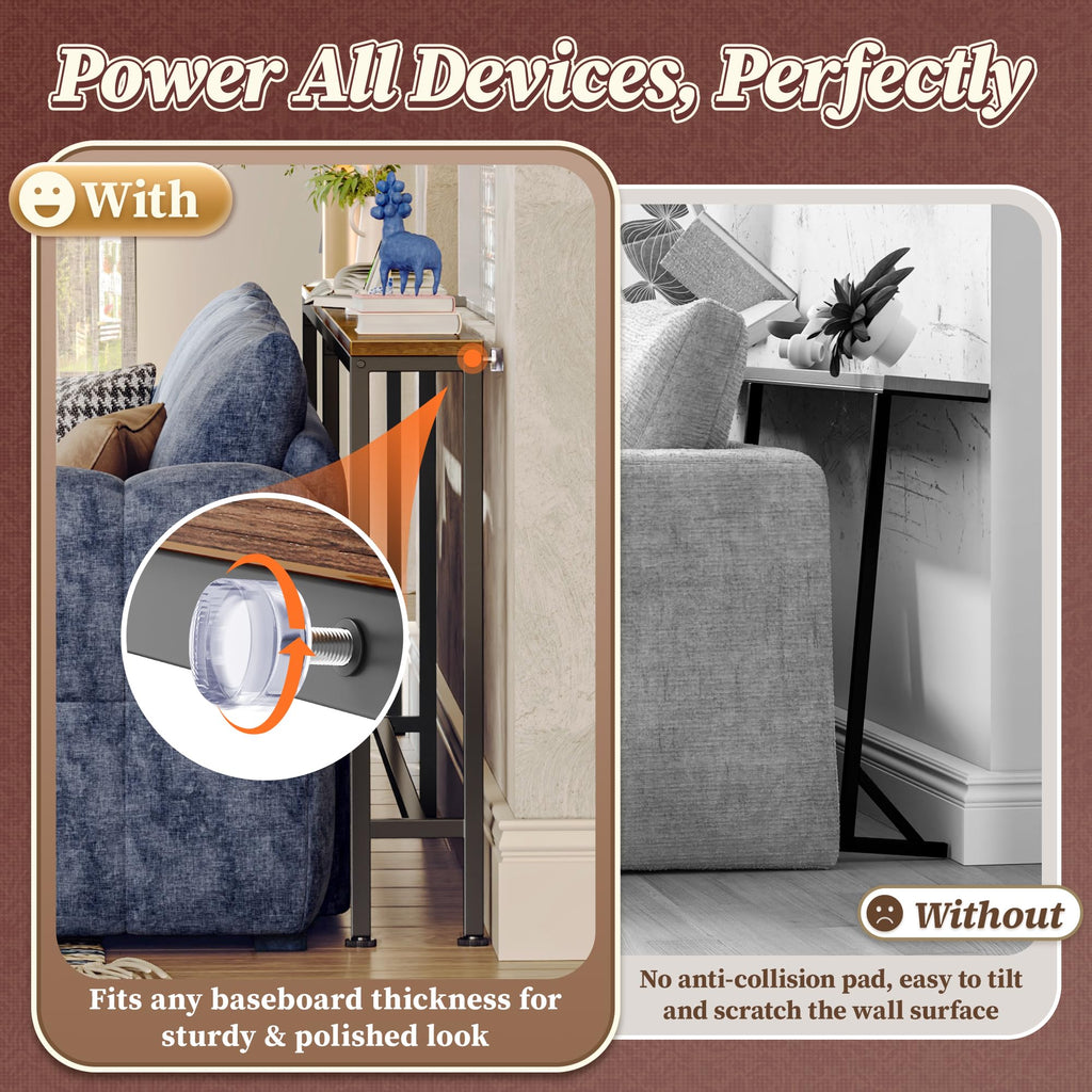 70.8 Inch Console Table with Charging Station H5542