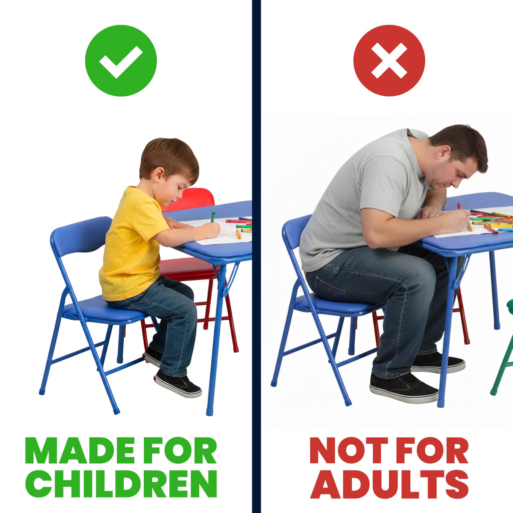 White Kids Plastic Folding Chairs Set of 10 L3817