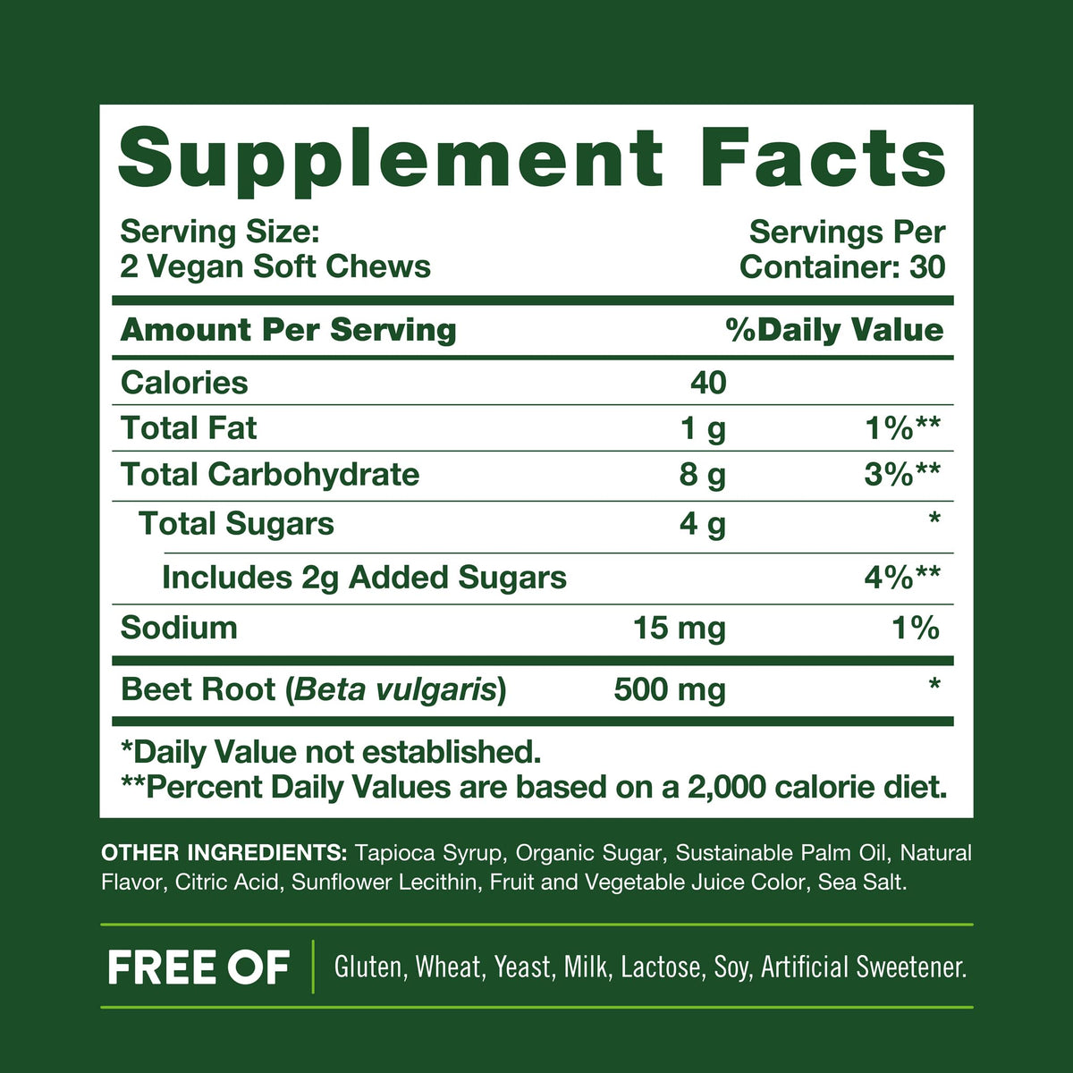 Beet Root Chews B76421