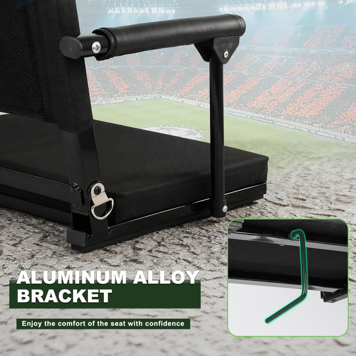 2 PCS Stadium Seats with Back Support A442836