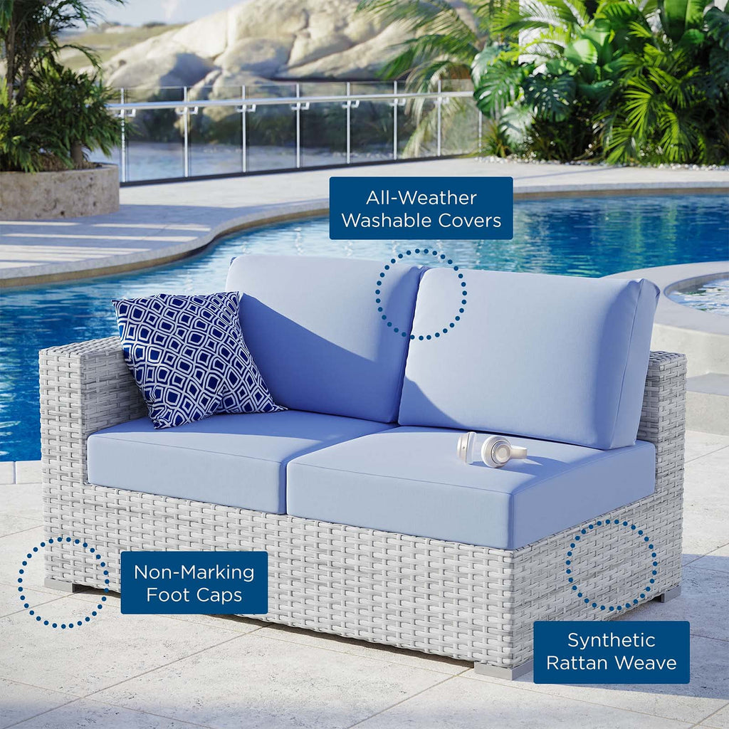 Rattan Wicker Loveseat Sofa A7556