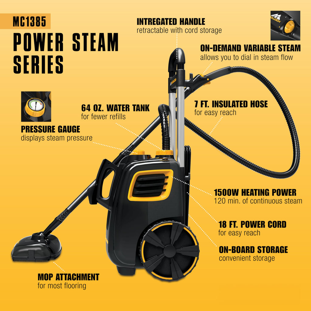 Canister Steam Cleaner, 23 Accessories N98483
