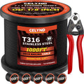 Black 1000FT 1/8" T316 Stainless Steel Cable N275