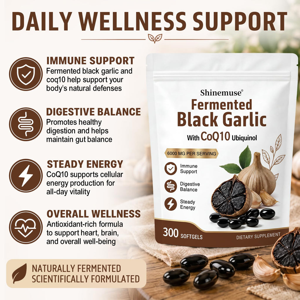 Black Garlic Extract 300 Softgels E1439