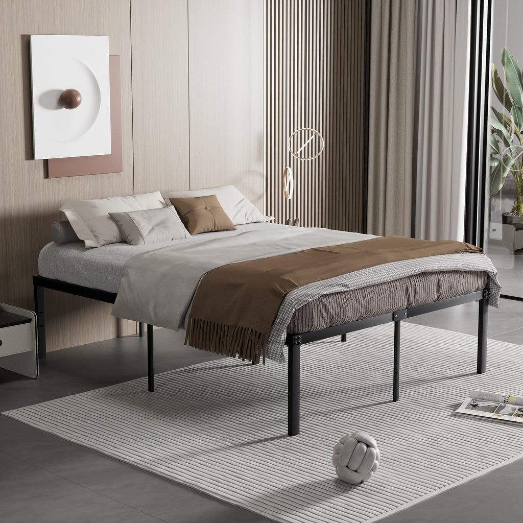 Queen Size Metal Platform Bed Frame K608126