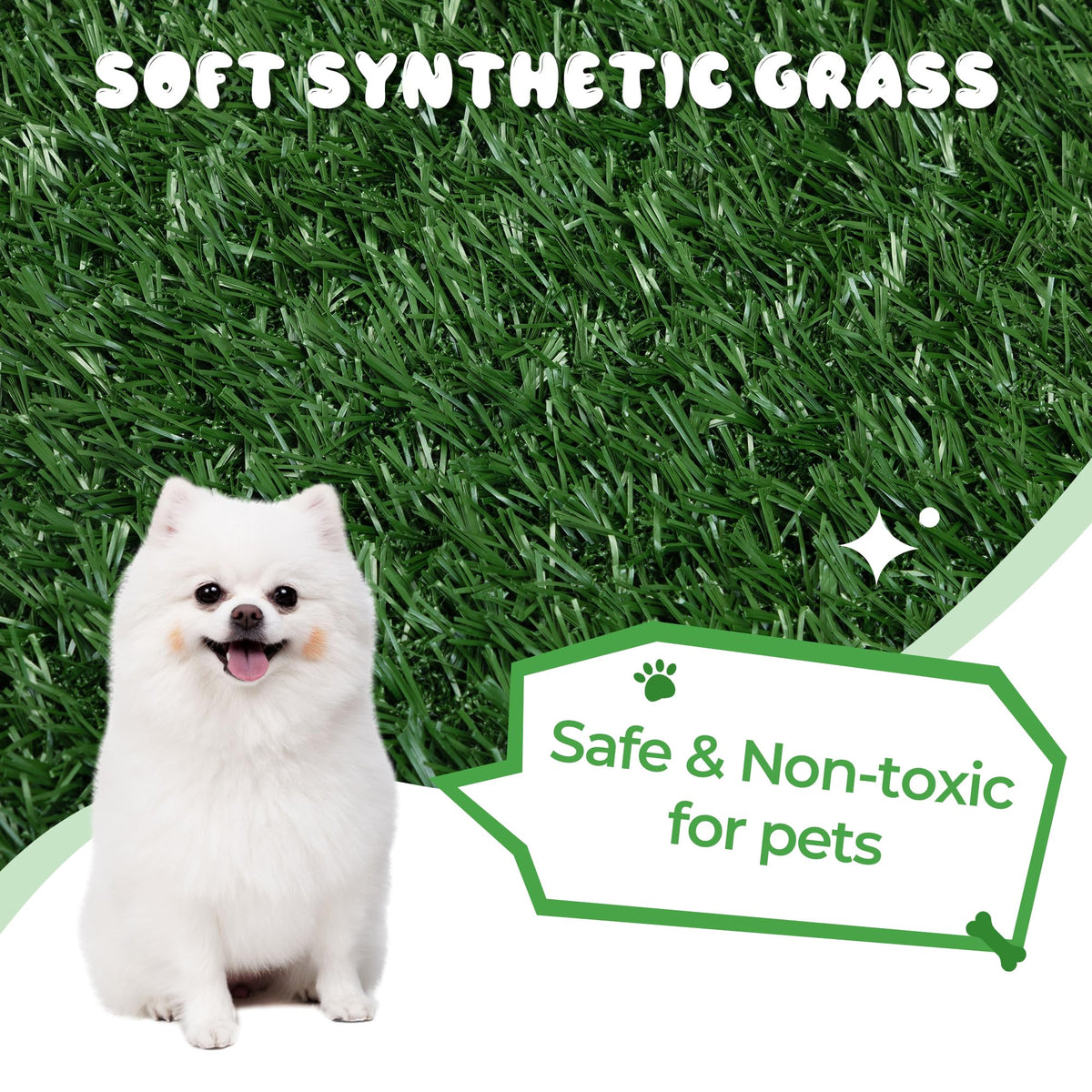 2 Packs Artificial Grass Patch 23" x 18" L253