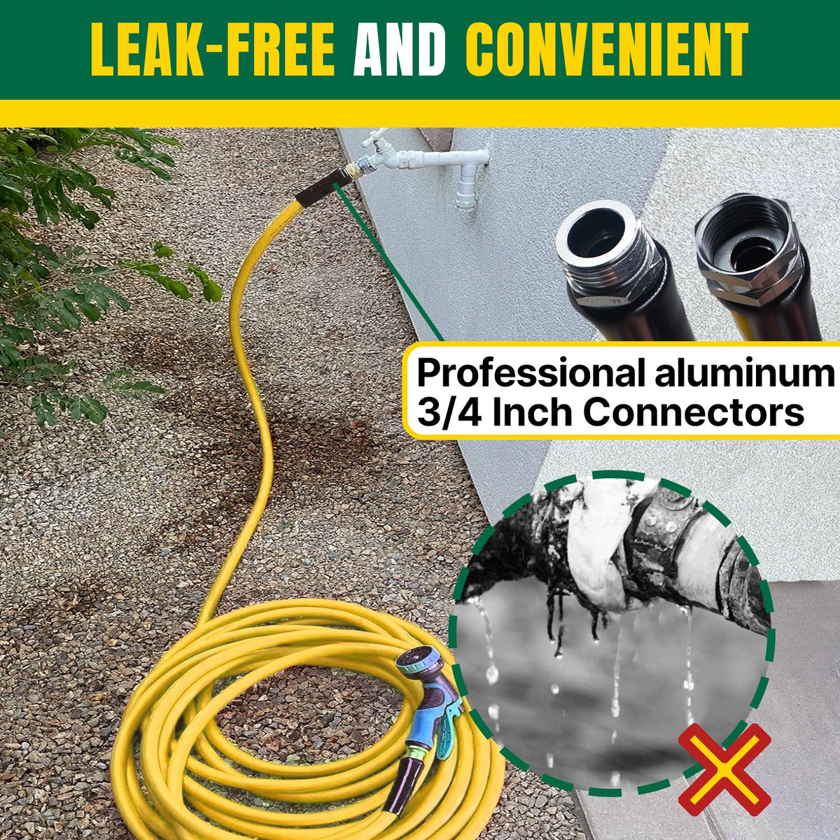 Lightweight Kink Free 5/8" x 100 FT Garden Hose A579520