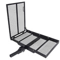 46.2 X 26.8 X 38.7 Inch Foldable Hitch Cargo Carrier with Ramp 500 Lbs O79947