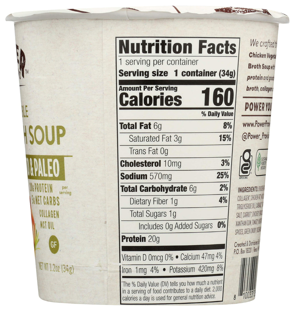 Chicken Vegetable Bone Broth Soup, 1.2 OZ K774